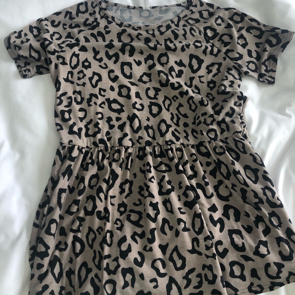 Leopard peplum top
